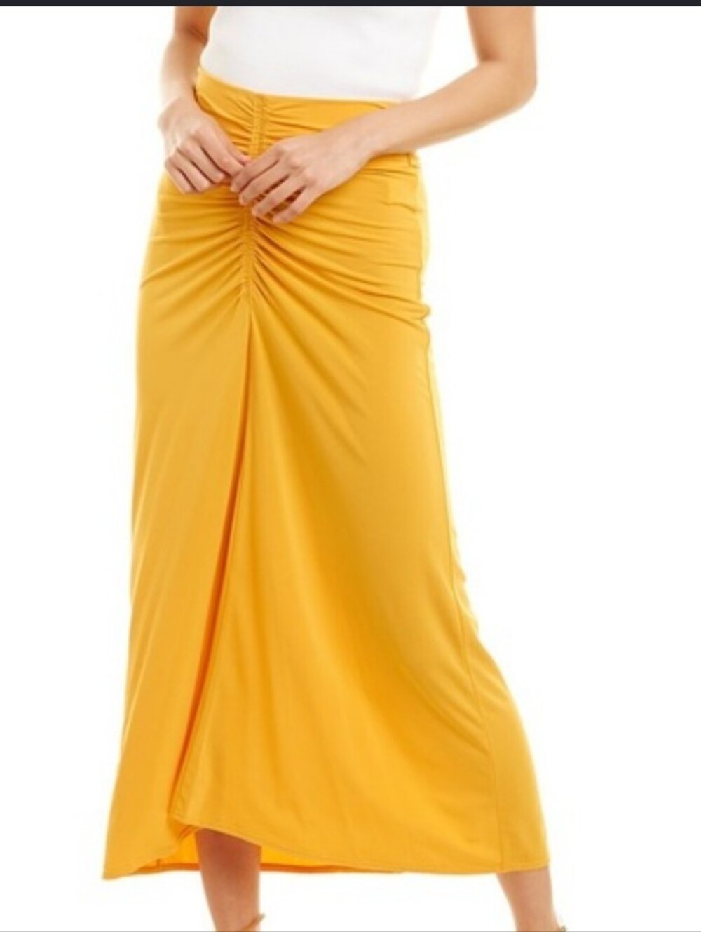A.L.C. Saffron Ruched Maxi Skirt